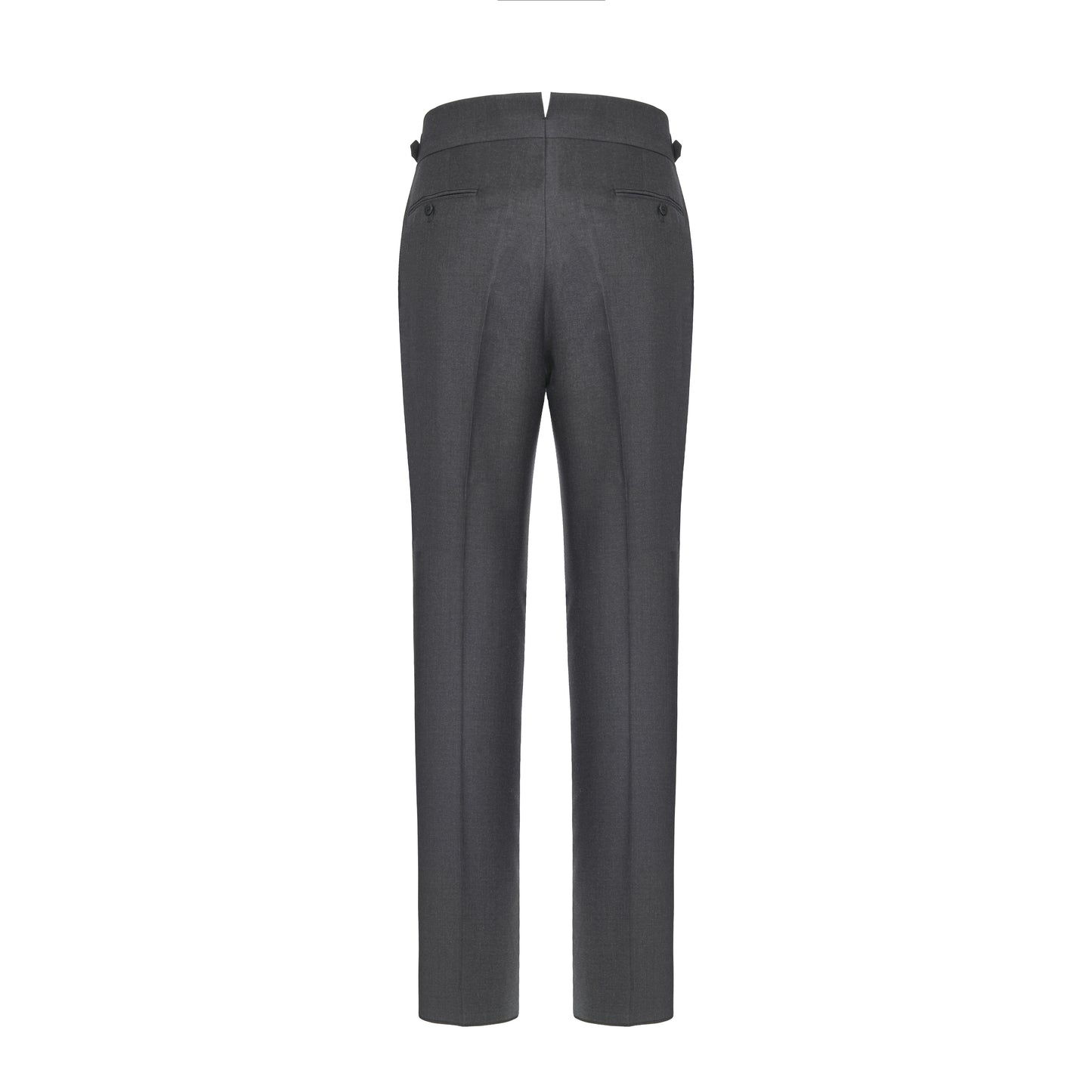 Dark Grey Tailored Gurkha Wool Trousers