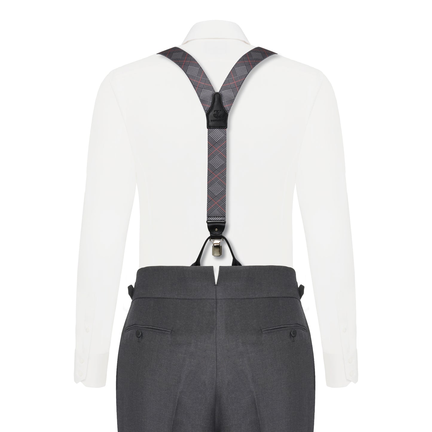 Dual-Fastening Y-Back Suspenders