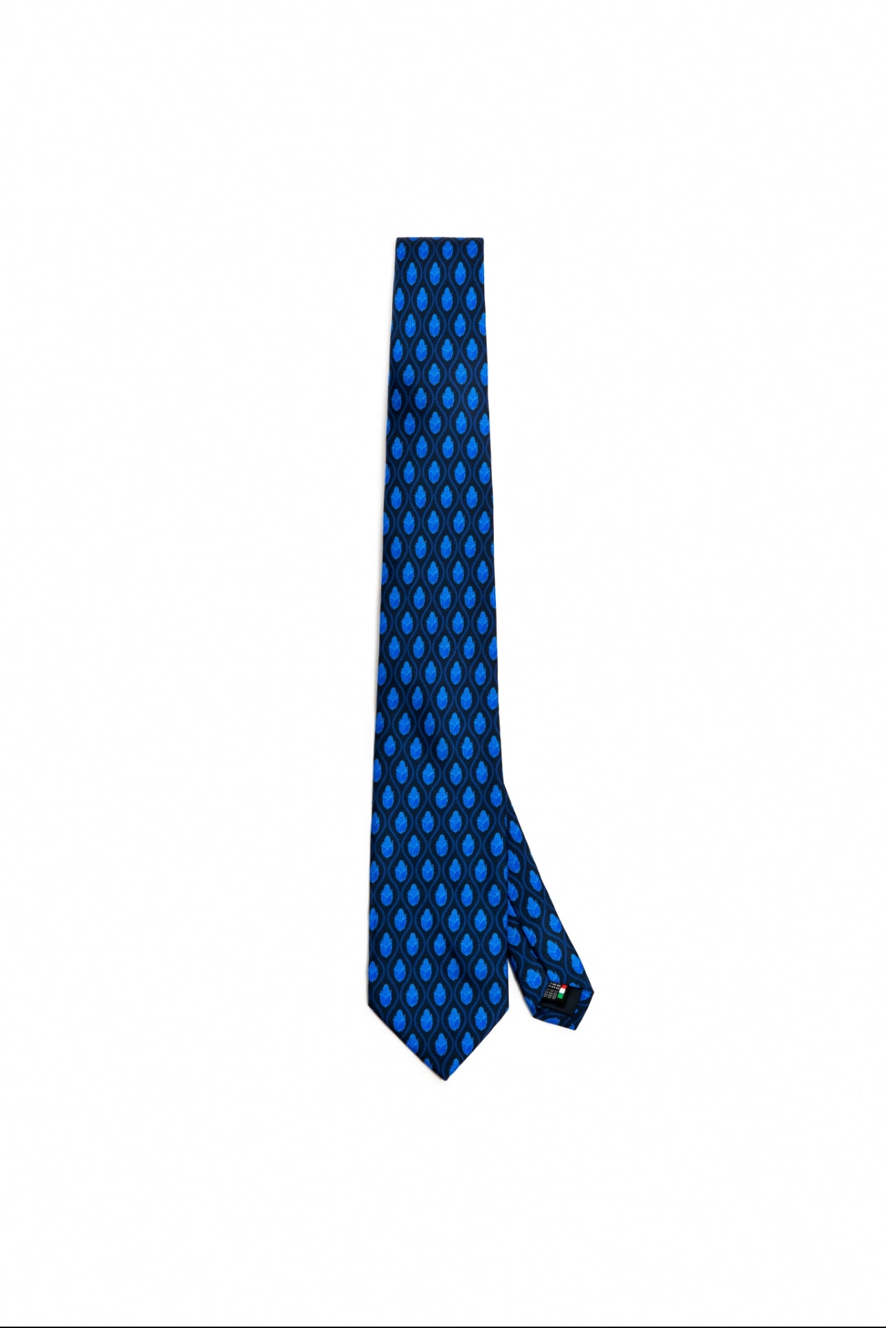 Blue Corn Motif Silk Tie