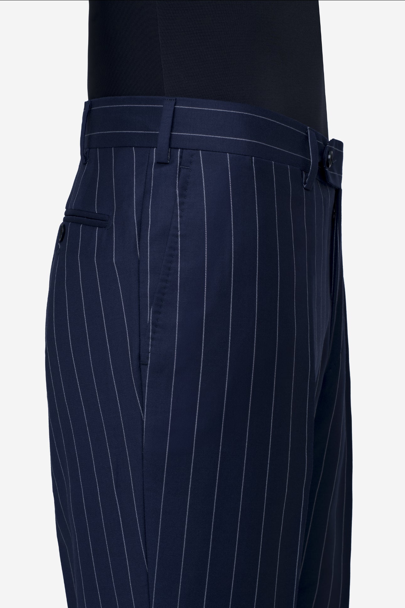 Navy Chalk Stripe Double-Breasted Suit