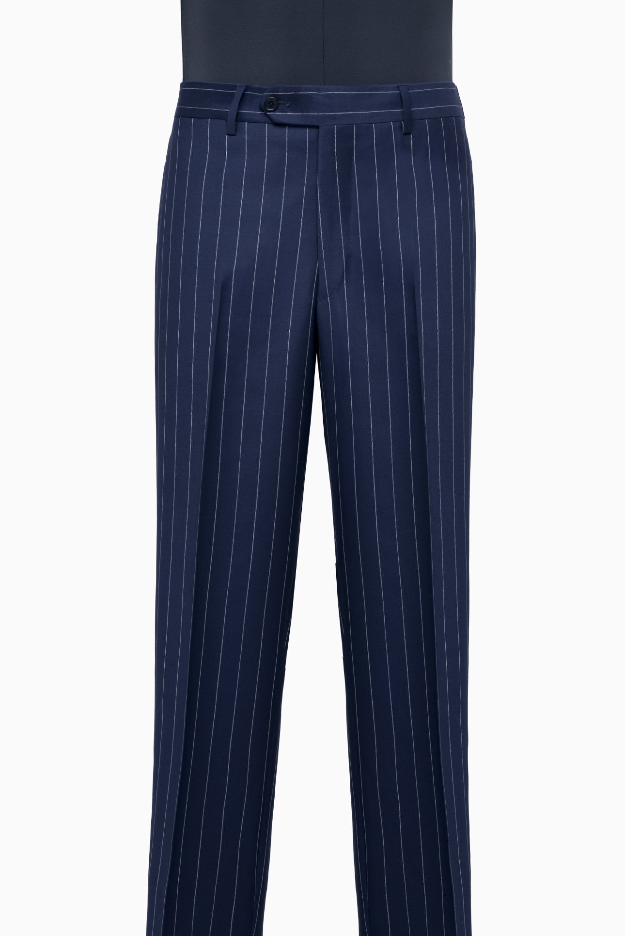 Navy Chalk Stripe Double-Breasted Suit