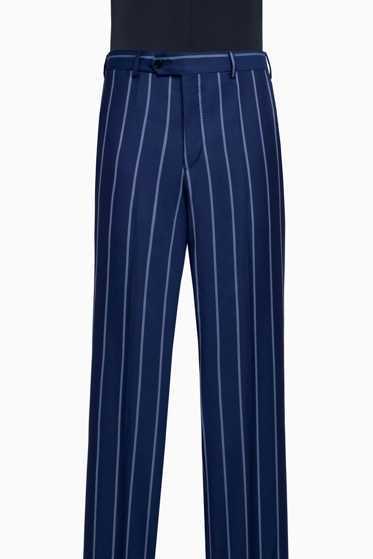 Navy Pinstripe Double-Breasted Suit