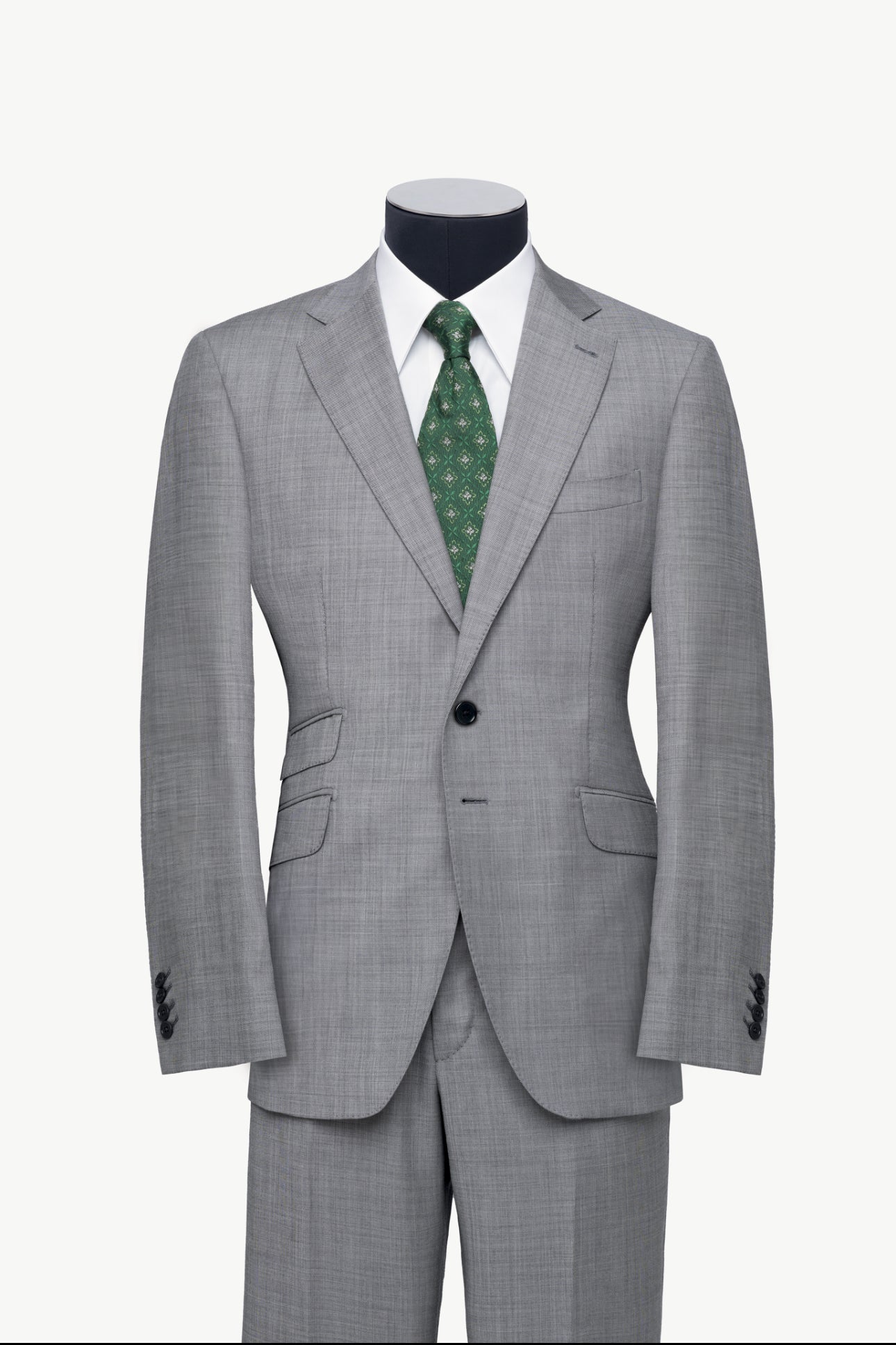 Light Grey Single-Breasted Suit