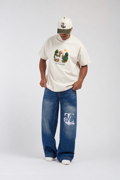 TOPLAGY Signature Wide-Leg Jeans