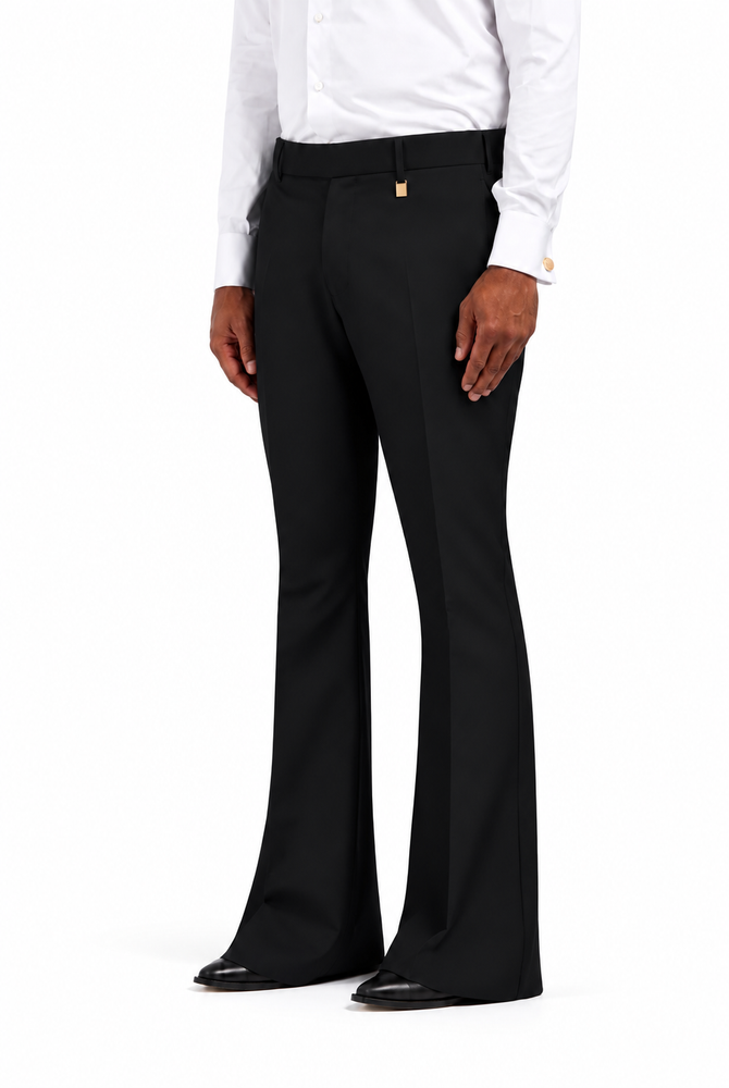 TOPLAGY Flared Wool Trousers