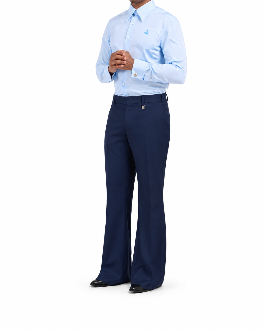 TOPLAGY Flared Wool Trousers