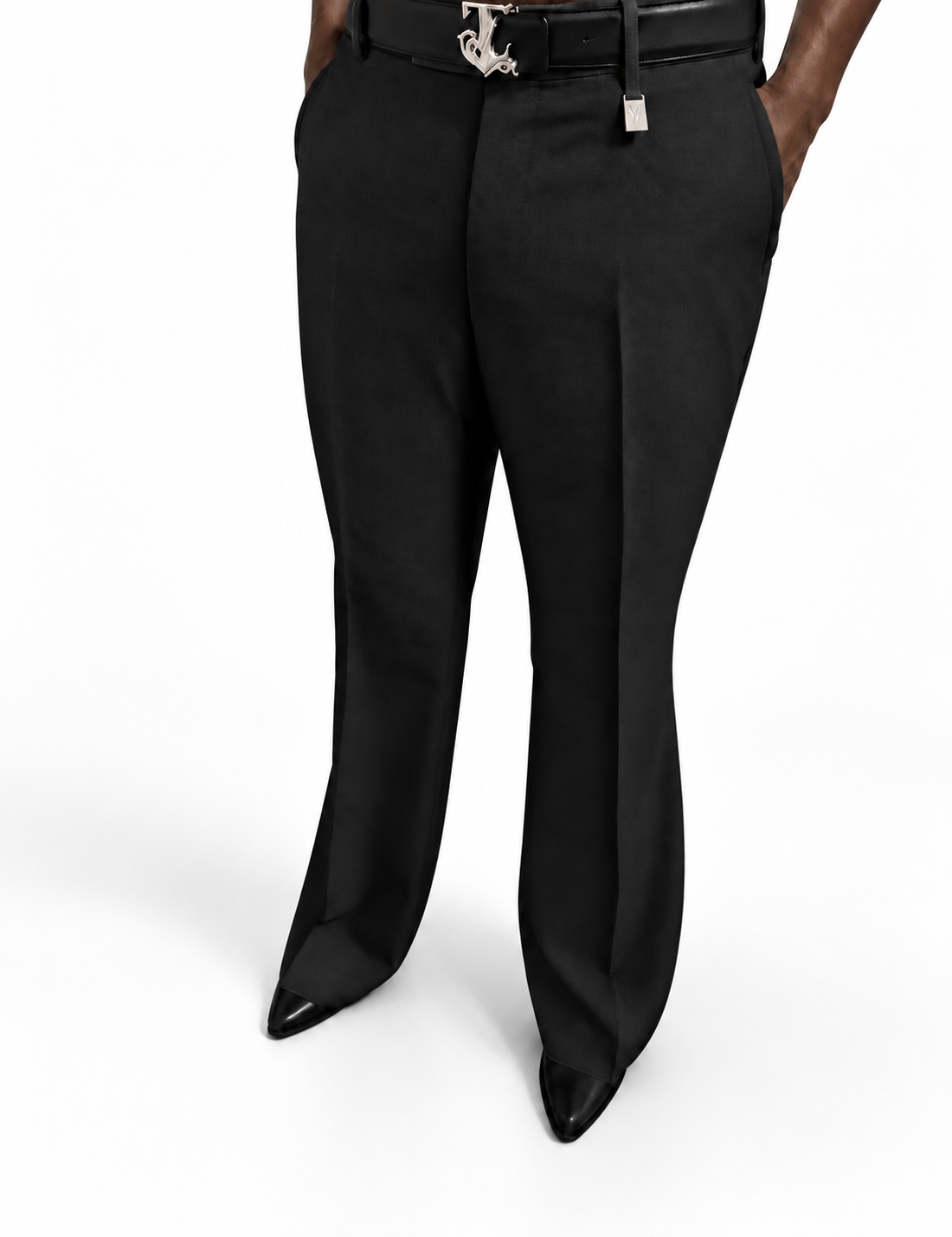 TOPLAGY Flared Wool Trousers