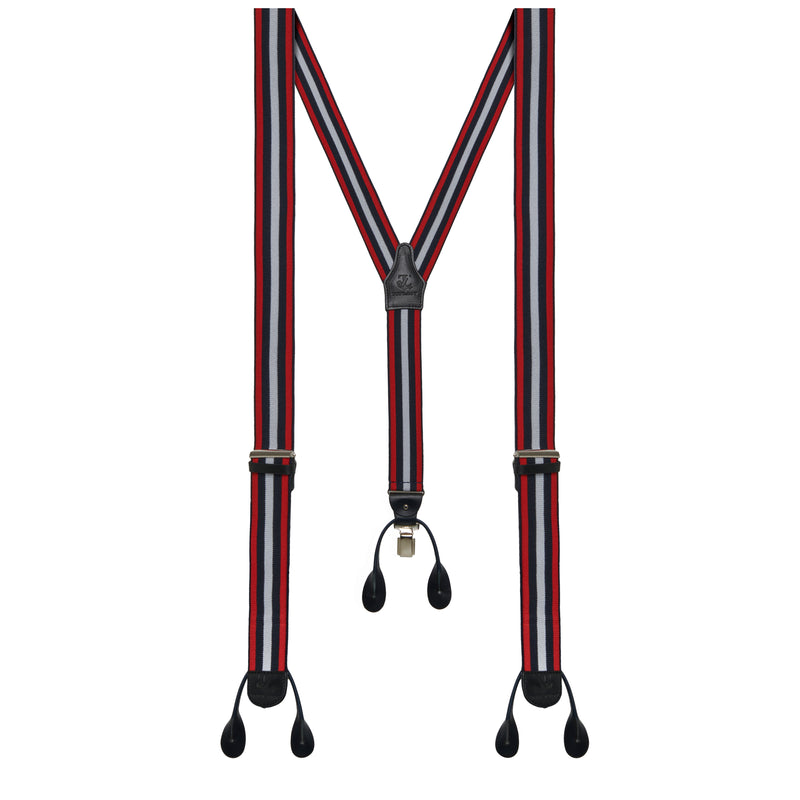 Dual-Fastening Y-Back Suspenders