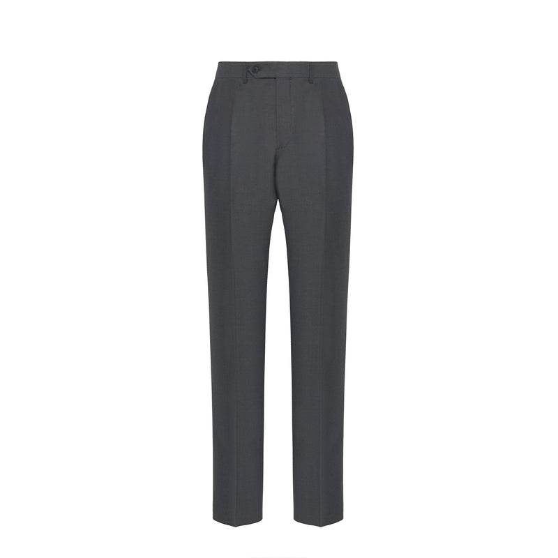 Dark Grey Tailored Wool Trousers