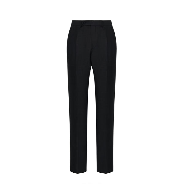 Black Tailored Wool Trousers