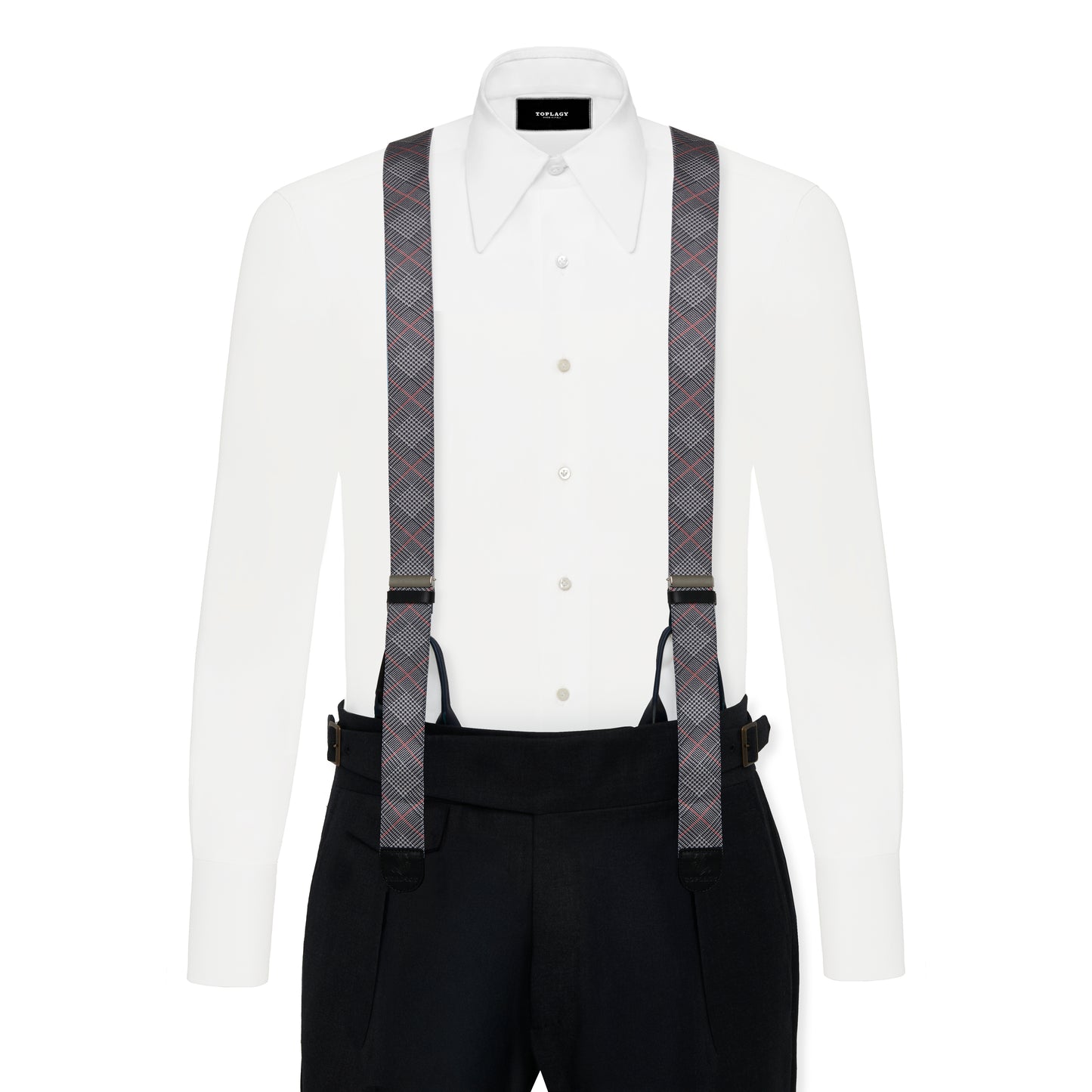 Dual-Fastening Y-Back Suspenders