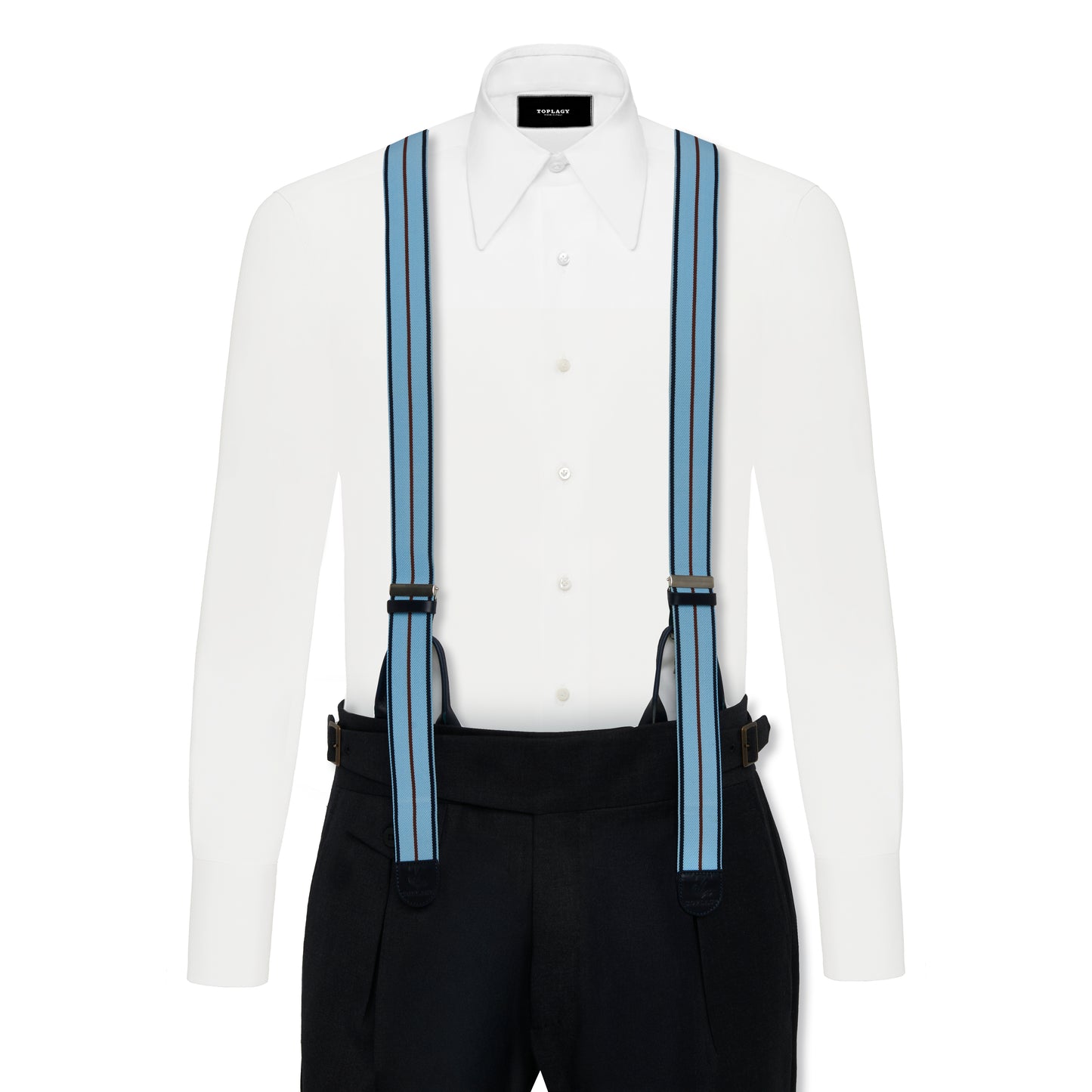 Dual-Fastening Y-Back Suspenders