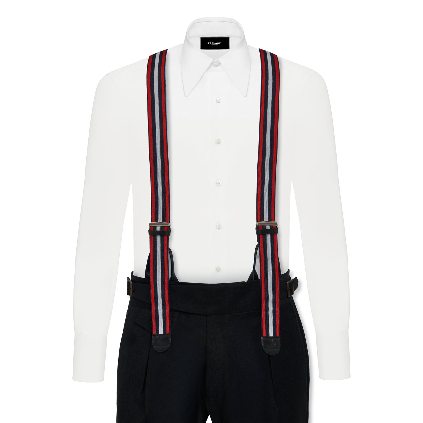 Dual-Fastening Y-Back Suspenders