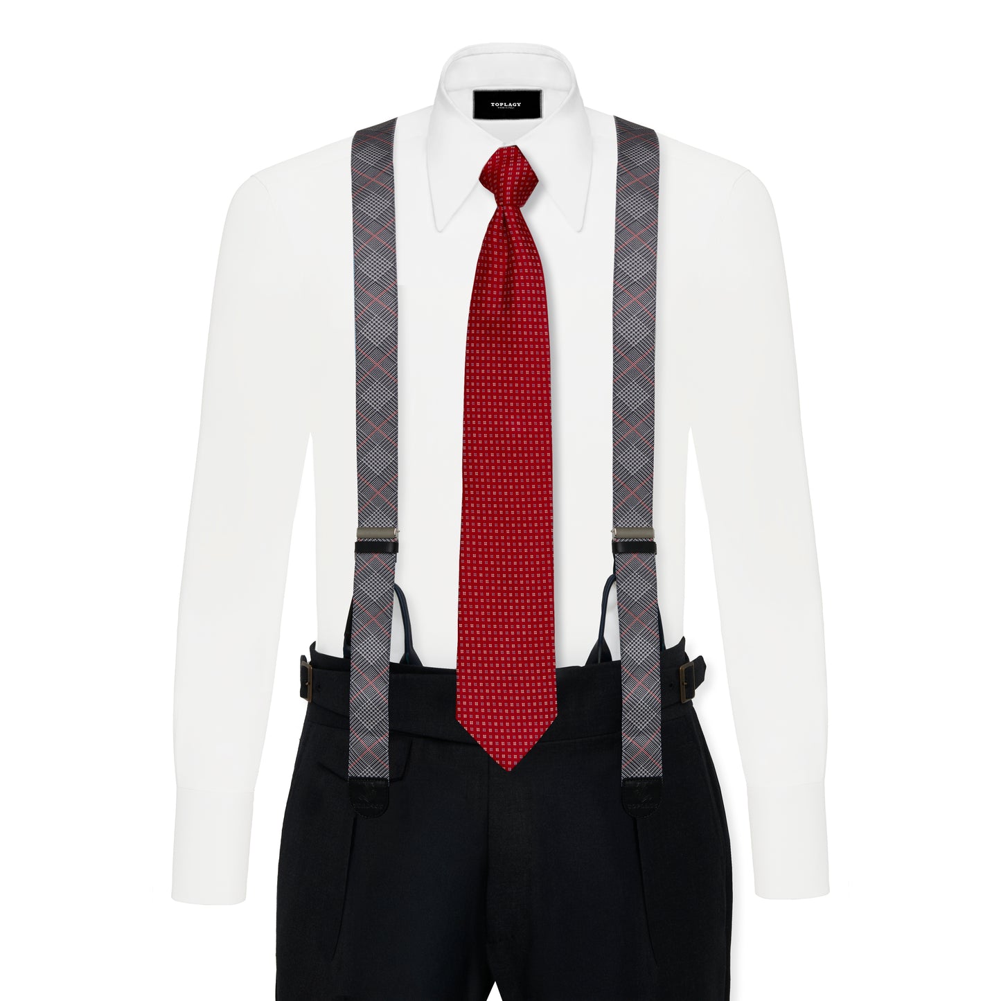 Dual-Fastening Y-Back Suspenders