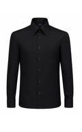 Black Poplin Dress Shirt