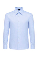 Powder Blue Poplin Dress Shirt