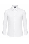 White Poplin French Cuff Dress Shirt