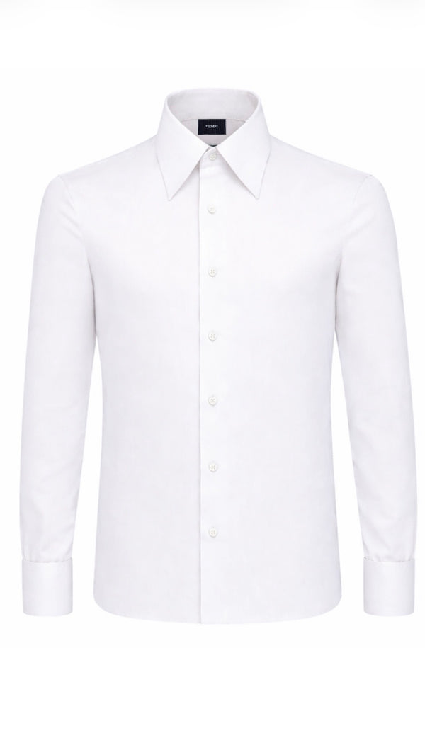 White Poplin Dress Shirt