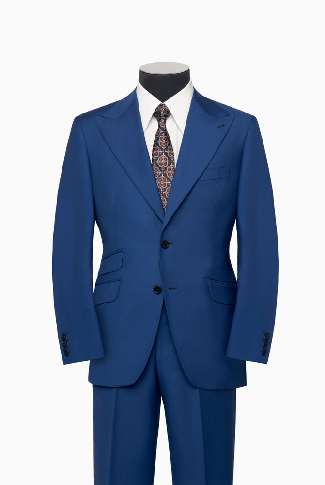 Blue Single-Breasted Suit