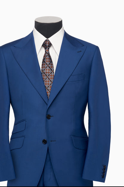 Blue Single-Breasted Suit