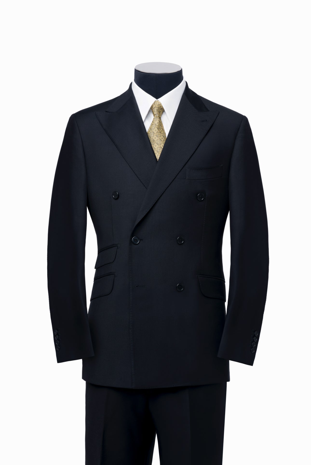 Black Double-Breasted Suit