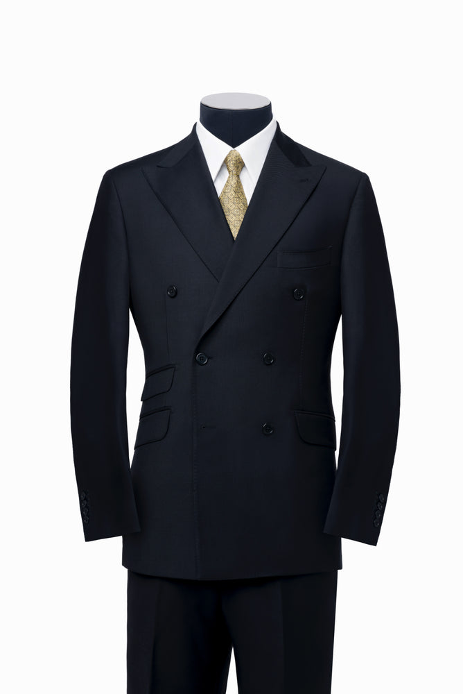 Black Double-Breasted Suit