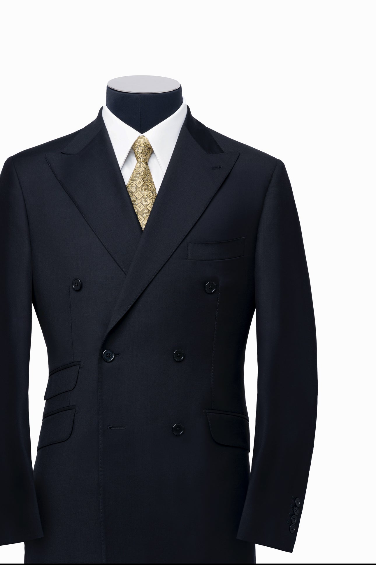 Black Double-Breasted Suit