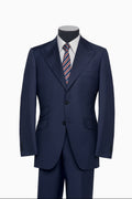 Navy Single-Breasted Suit