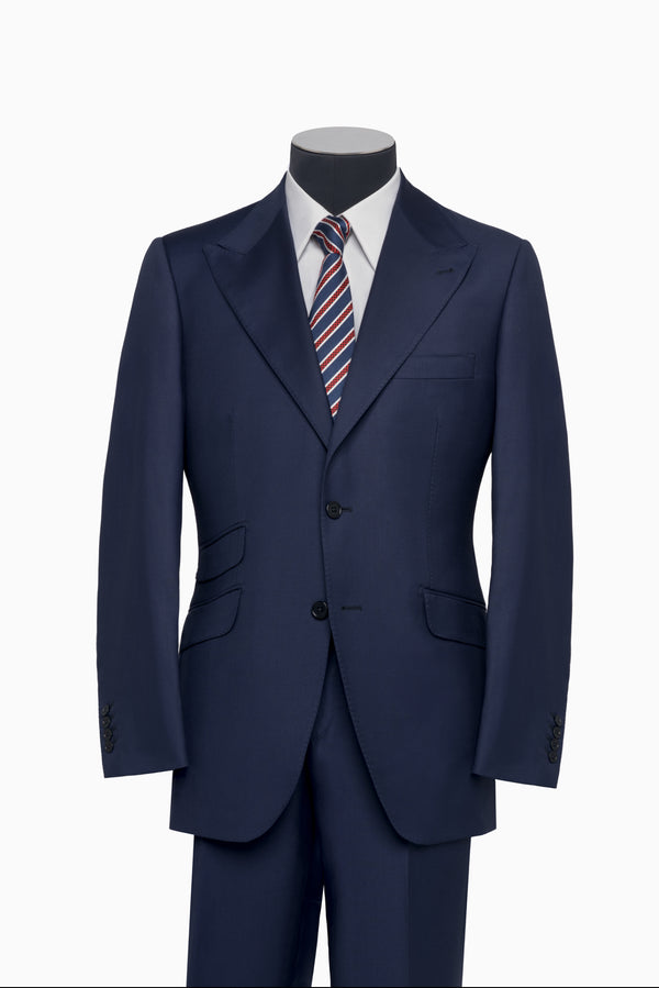 Navy Single-Breasted Suit