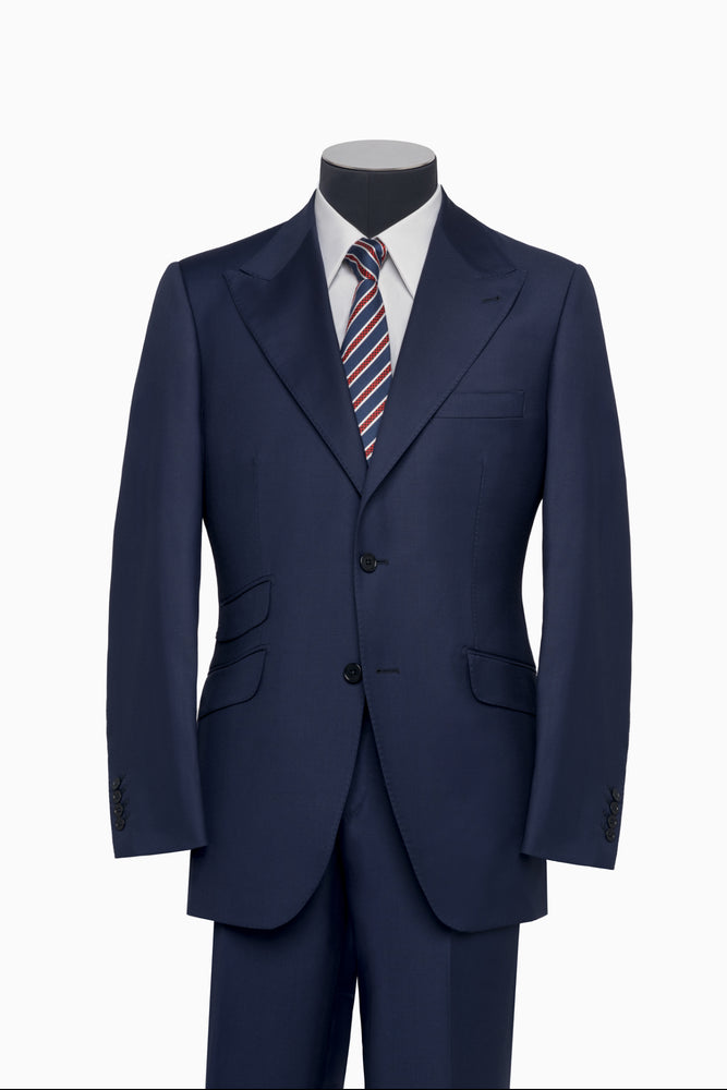 Navy Single-Breasted Suit