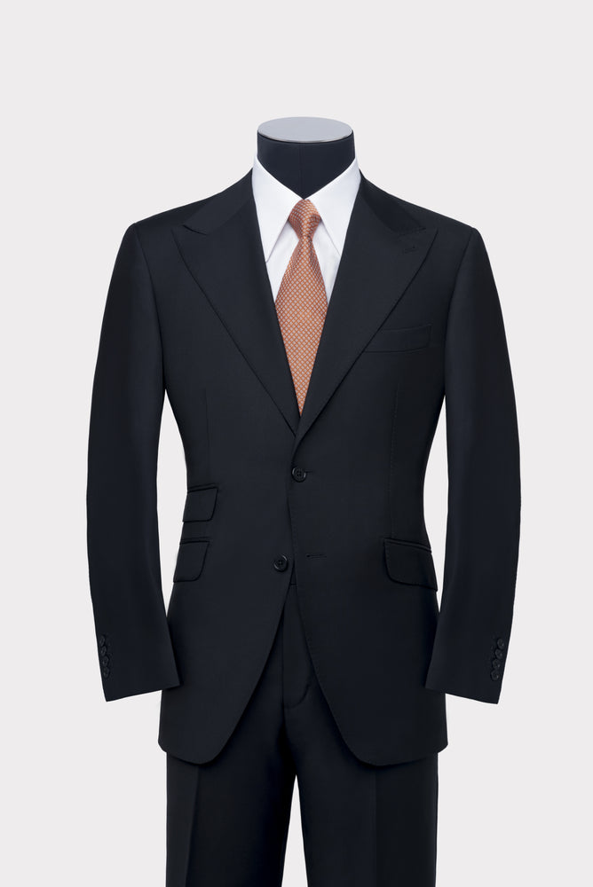 Black Single-Breasted Suit
