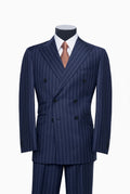 Navy Chalk Stripe Double-Breasted Suit