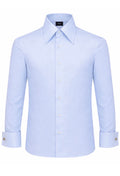 Powder Blue Poplin French Cuff Dress Shirt