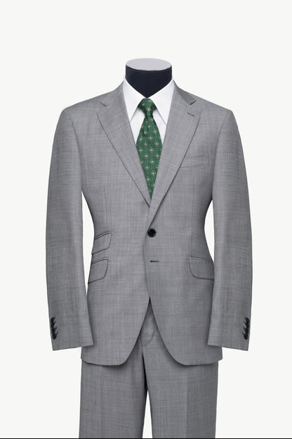 Light Grey Single-Breasted Suit