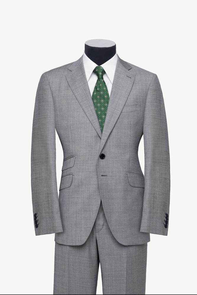 Light Grey Single-Breasted Suit